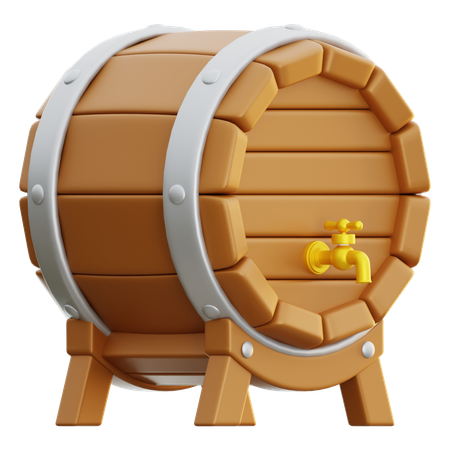 Tambor de cerveja  3D Icon