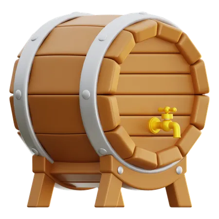 Tambor de cerveja  3D Icon