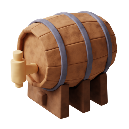 Tambor de cerveja  3D Icon