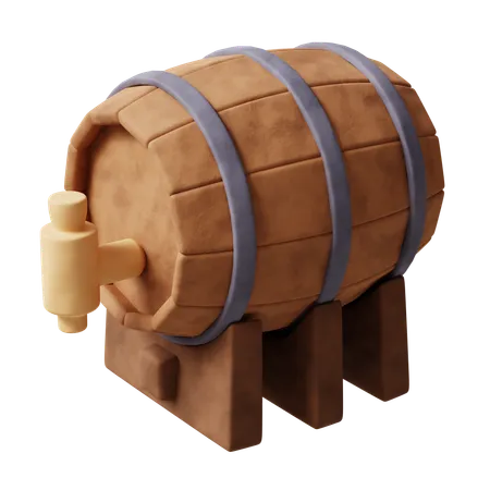 Tambor de cerveja  3D Icon