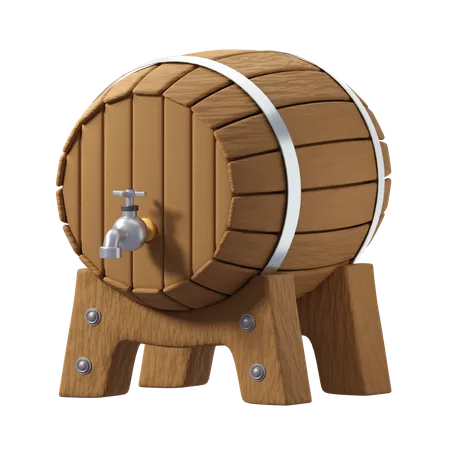 Tambor de cerveja  3D Icon