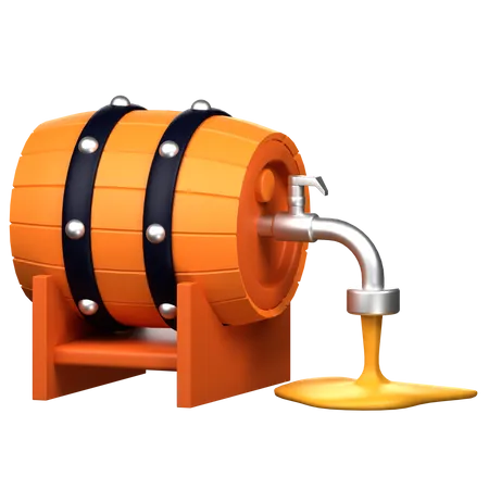 Tambor de cerveza  3D Icon