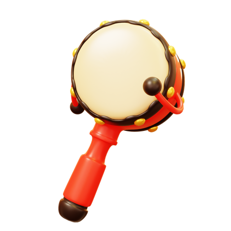 Tambor de chocalho  3D Icon