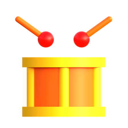 Tambor de juguete  3D Icon