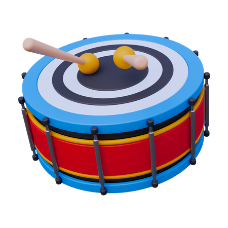 Tambor de juguete  3D Icon
