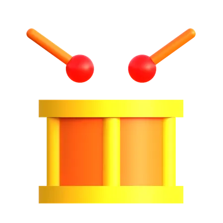 Tambor de juguete  3D Icon
