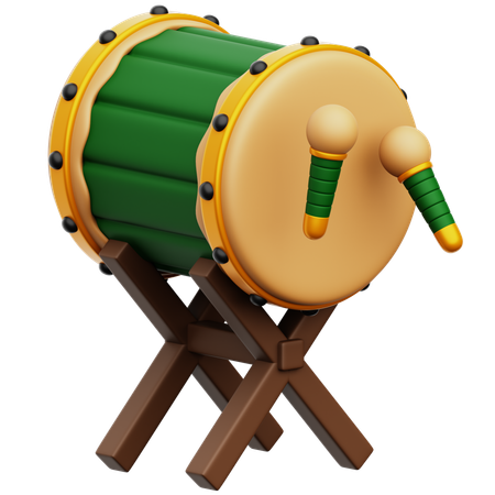 Tambor de mezquita  3D Icon