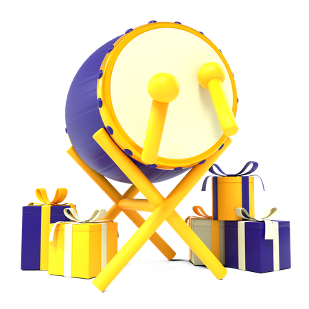 Tambor de ramadán  3D Icon