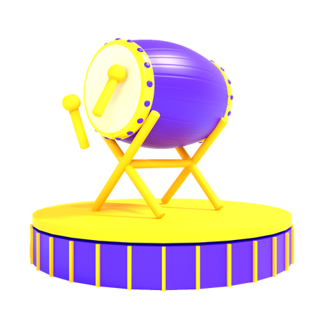 Tambor de ramadán  3D Icon