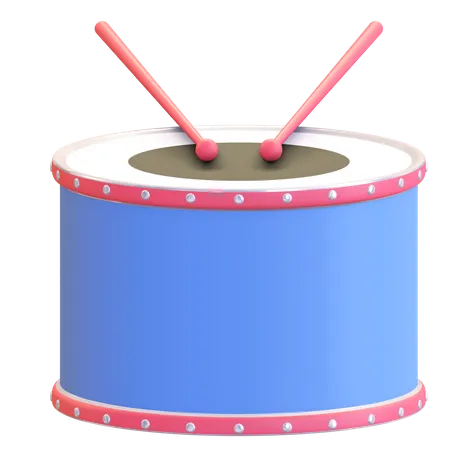 Percusión de tambor  3D Illustration
