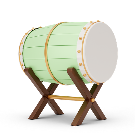 Ritmo de tambor  3D Illustration