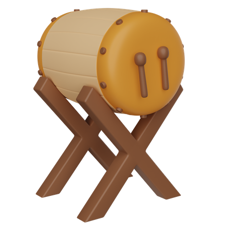 Tambor tradicional  3D Icon