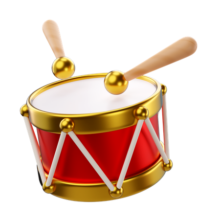 Tambores de navidad  3D Icon