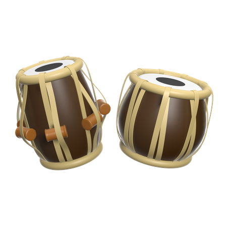 Tambores de tabla  3D Icon