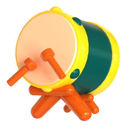 Tambour  3D Icon