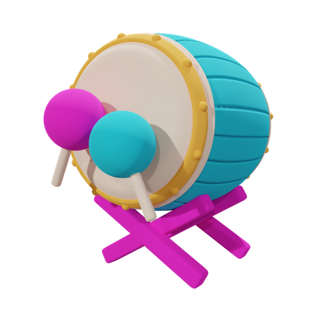 Tambour  3D Icon