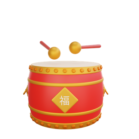 Tambour chinois  3D Icon