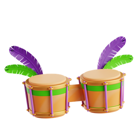 Tambour de carnaval  3D Icon