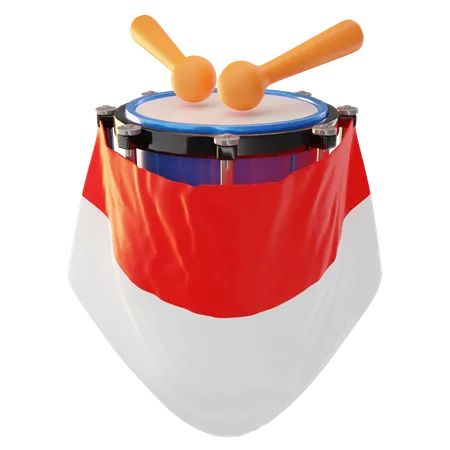 Tambour indonésien  3D Icon