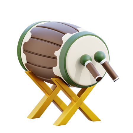 Tambour islamique  3D Icon