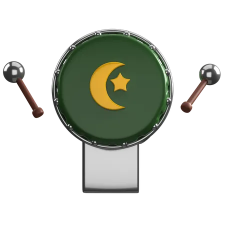 Tambour islamique  3D Icon