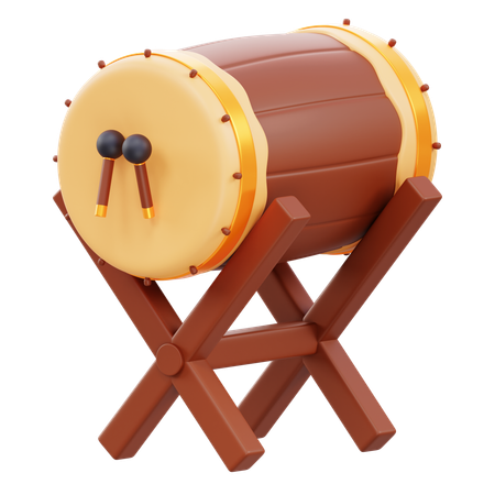 Tambour islamique  3D Icon