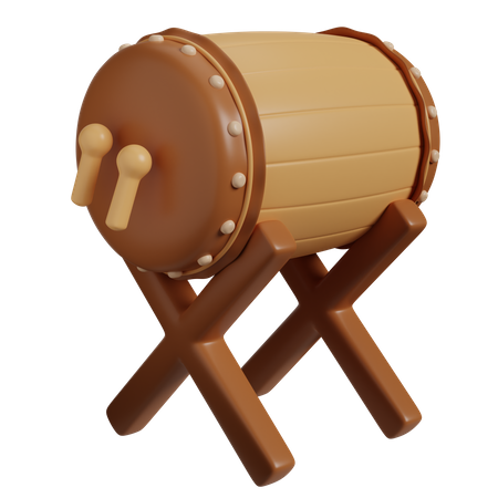 Tambour traditionnel  3D Icon