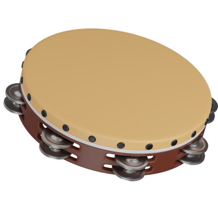 Tambourine  3D Icon