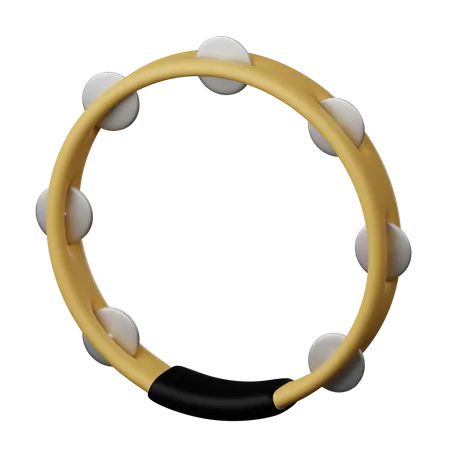 Tambourine  3D Icon