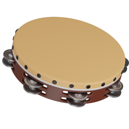 Tambourine  3D Icon