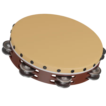 Tambourine  3D Icon