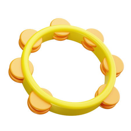 Tambourine  3D Icon