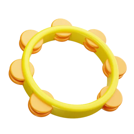 Tambourine  3D Icon