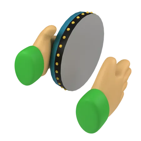 Tambourine  3D Icon