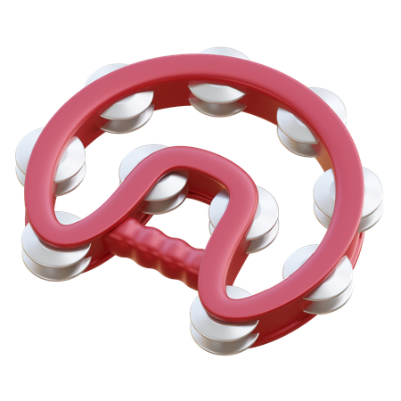 Tambourine  3D Icon