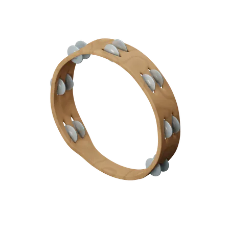 Tambourine  3D Icon