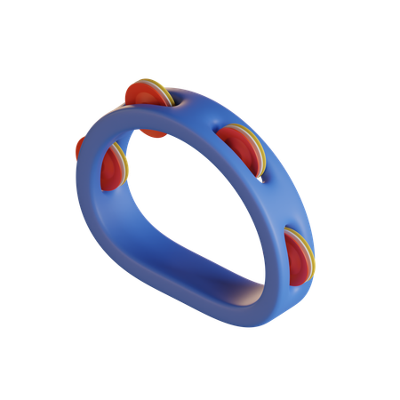 Tambourine  3D Icon