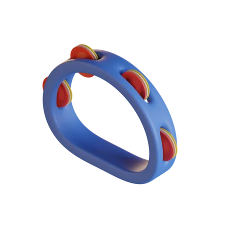 Tambourine  3D Icon