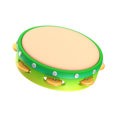 Tambourine  3D Icon
