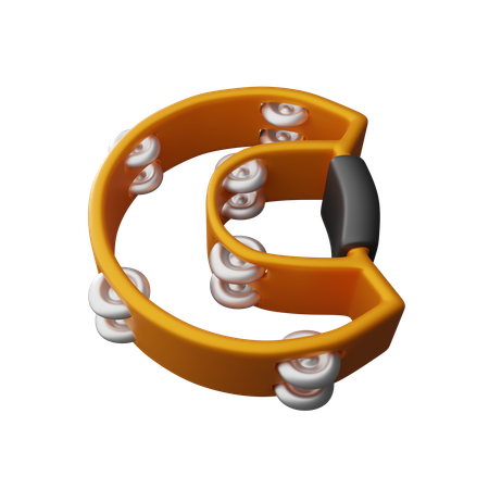 Tambourine  3D Icon