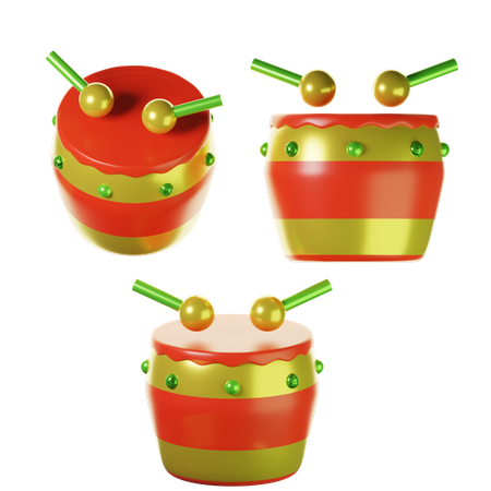 Tambours chinois  3D Icon