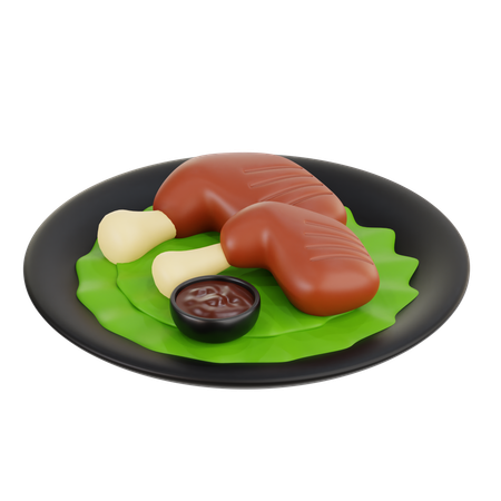 Tandoori Chicken  3D Icon