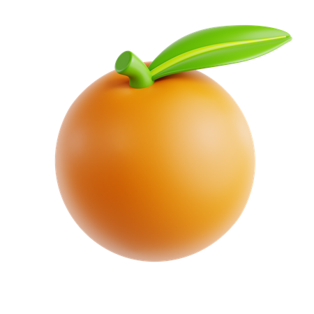 Tangerine  3D Icon