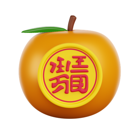 Tangerine  3D Icon