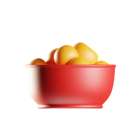 Tangerine Basket  3D Icon