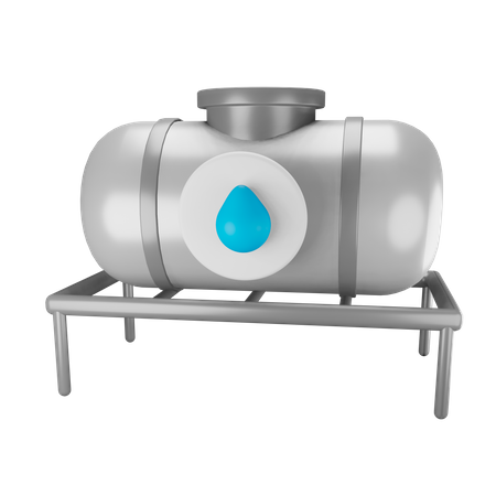 Tank of water  3D Illustration