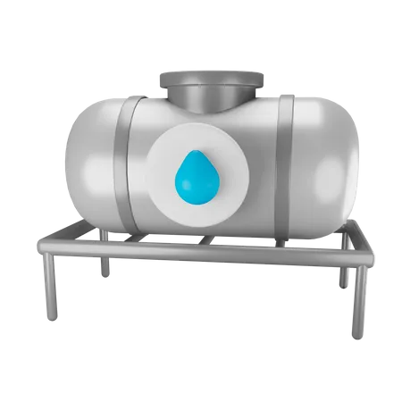 Tank of water  3D Illustration