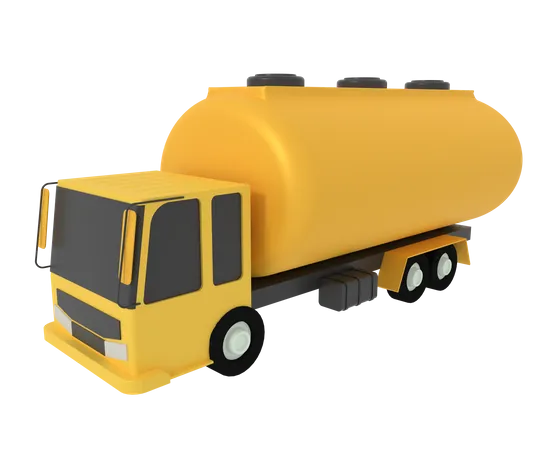 3 D Illustration Of Tanker Truck 3D Icon