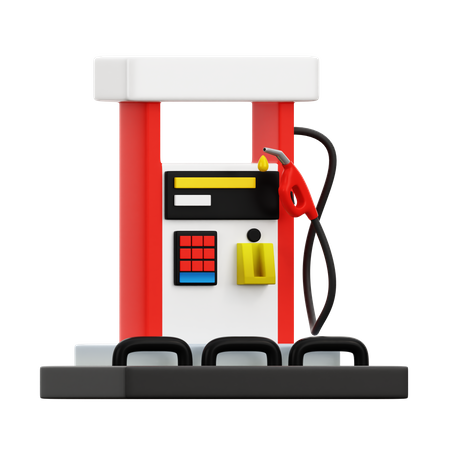 Tankstelle  3D Icon