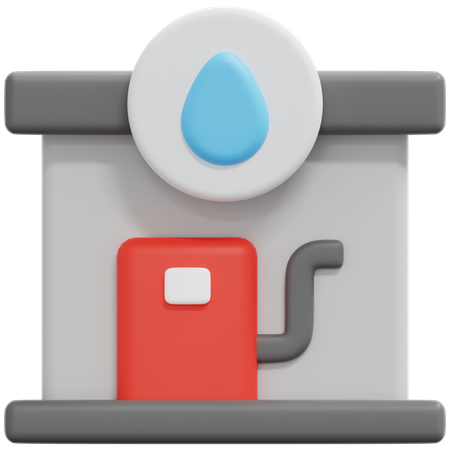 Tankstelle  3D Icon